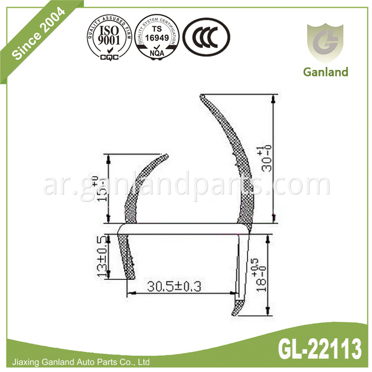 H Shape Sealing Strip gl-22113